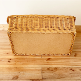 Vintage wicker chest bench