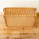 Banquette coffre vintage en osier