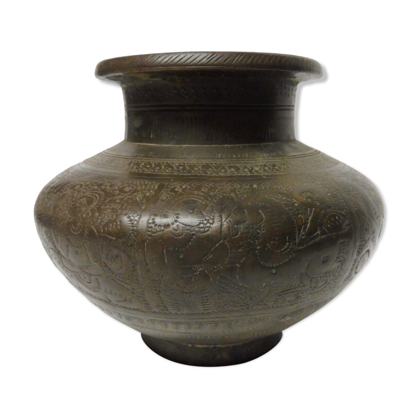 Ancien vase bronze chine xixème siècle