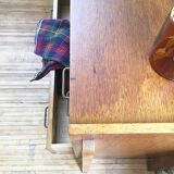 Vintage chest of drawers gilded oak