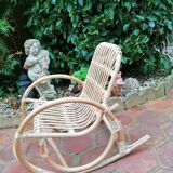 Rocking-chair child rattan