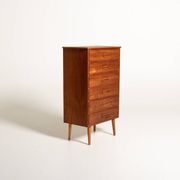 Scandinavian tall chest of six drawers