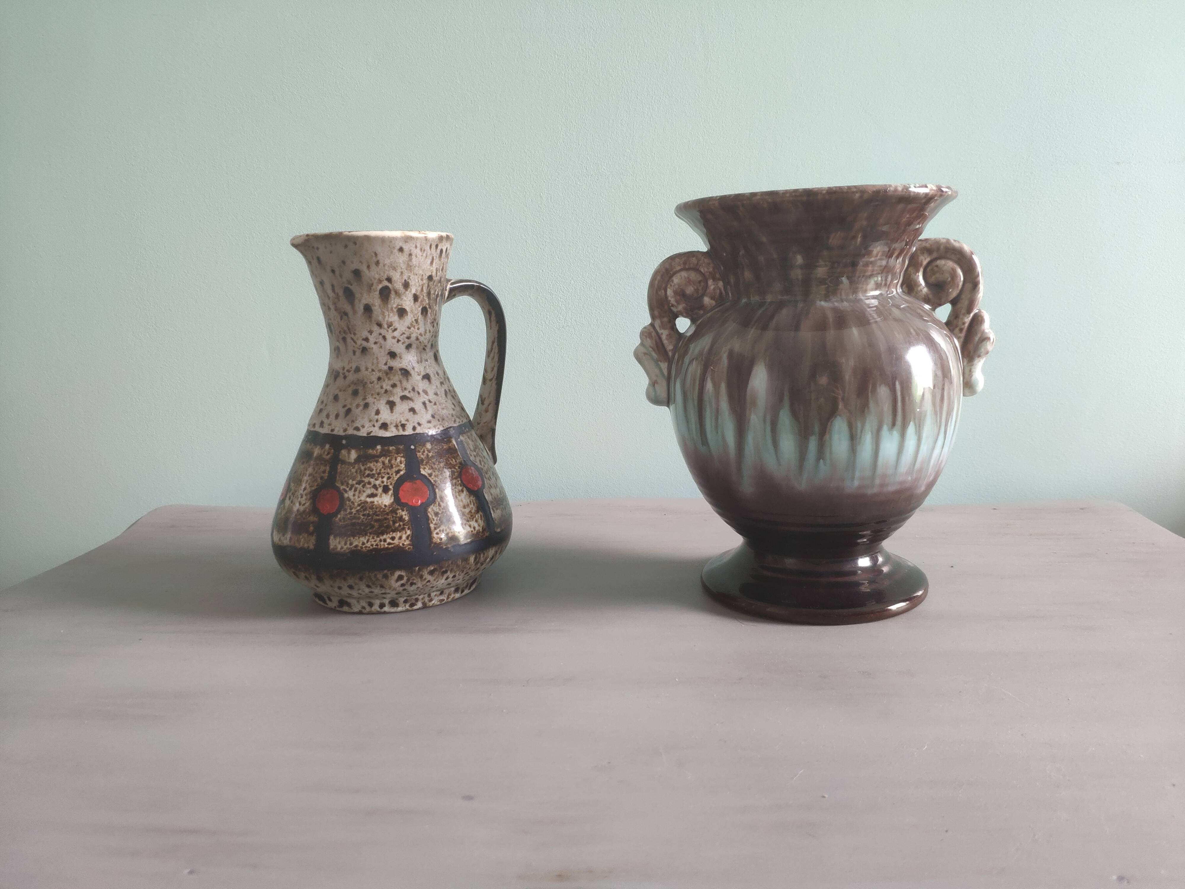 Paire de vases West Germany vintage – Modèles 10-18 et 218-18
