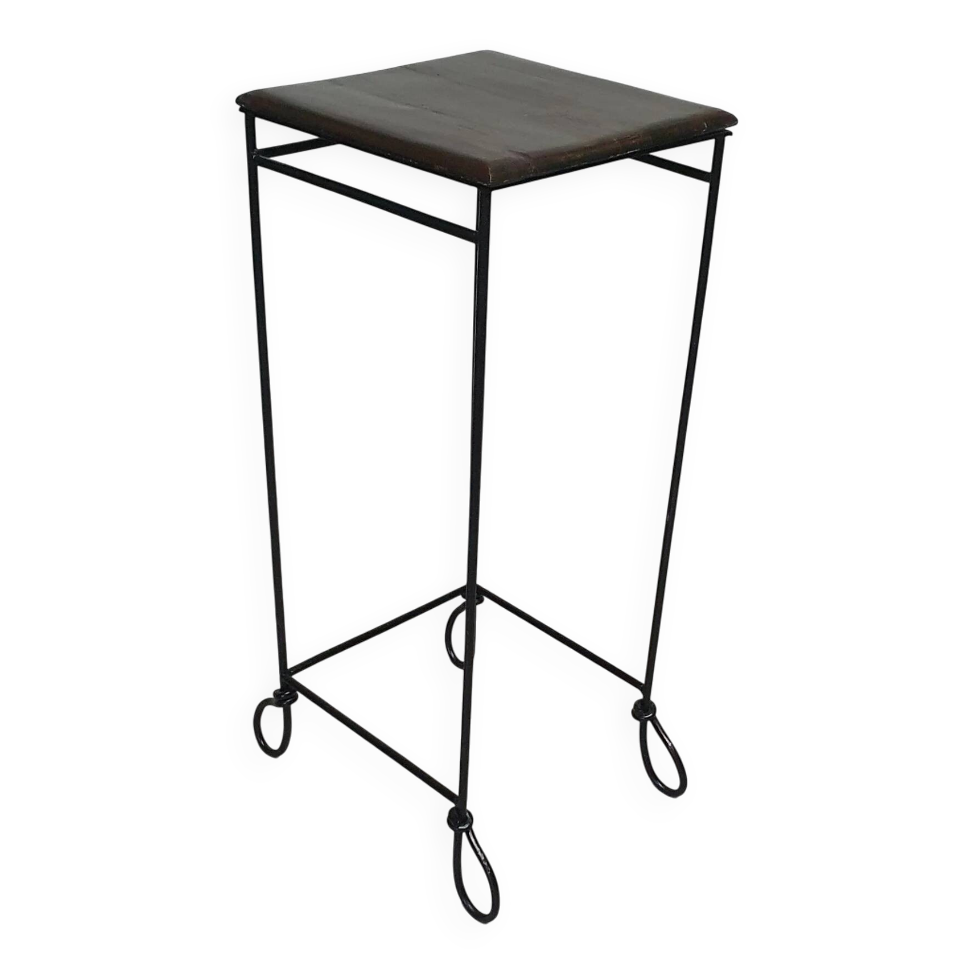 Wrought iron plant stand / side table