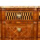 Rosewood and Mahogany chest of drawers, Louis XV / Louis XVI Transition style – Late 19th century