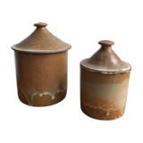 Duo of ceramic pots