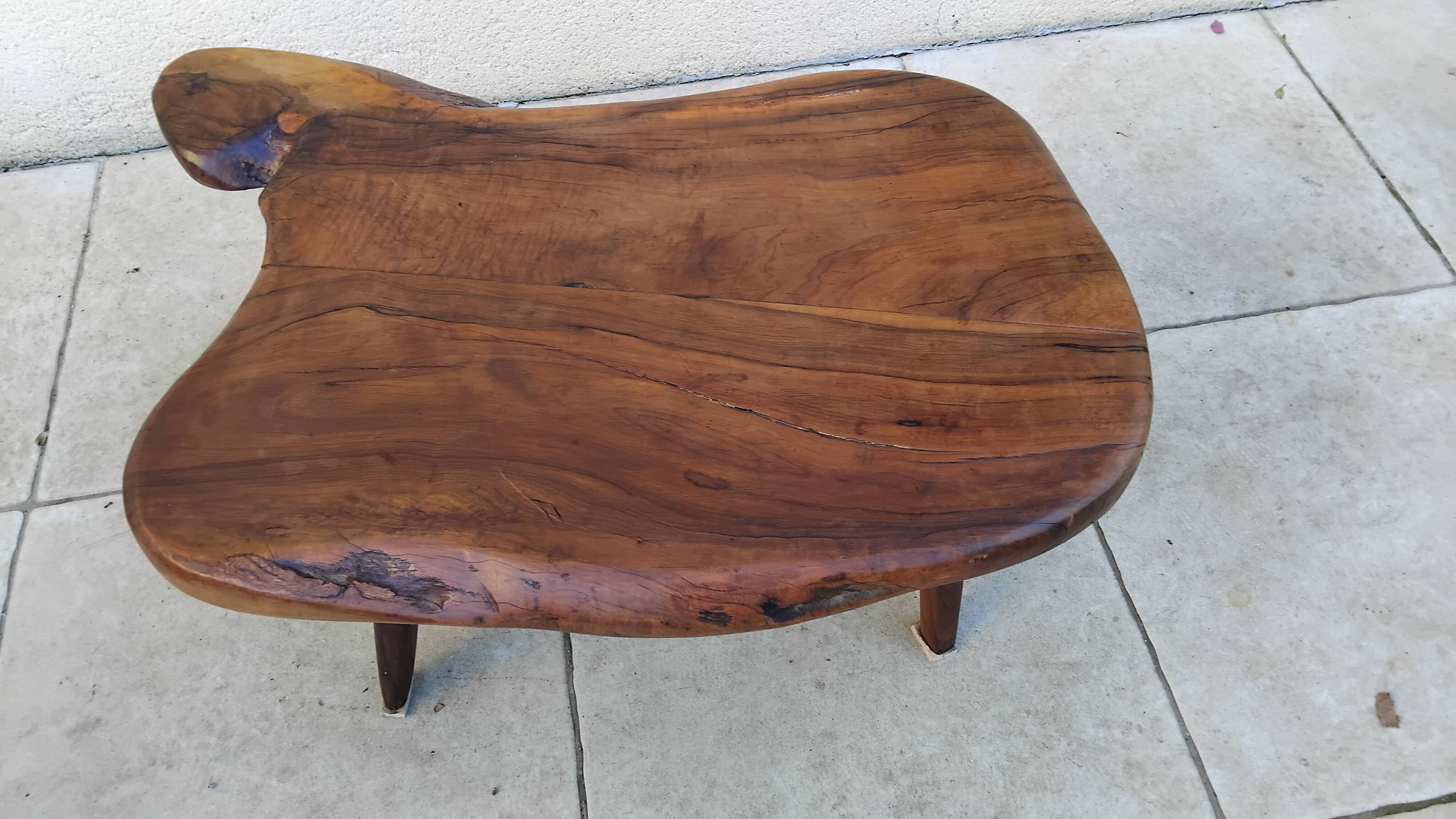 Vintage solid ornate coffee table