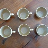 6 tasses  Grès CNP Village