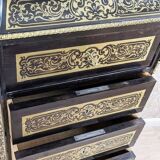 Antique Baroque Revival Inlaid Dresser, 1890s