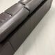 Vintage 3-seater brown leather sofa, 210 cm