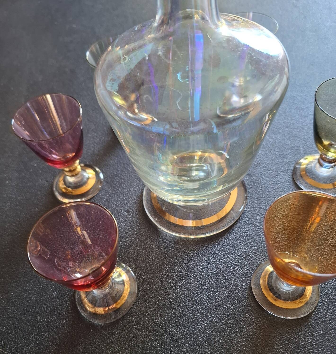 Art Deco liqueur service