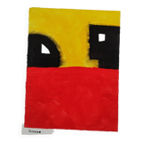 Signed abstract painting