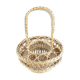 Vintage wicker bottle and glass holder