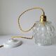 Bubbles molded glass pendant lamp