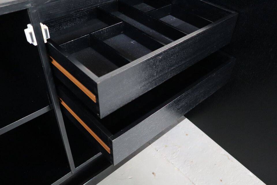 Minimalist oak sideboard by Jean Batenburg for MI, Belgium