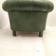 Former chesterfield green leather chair