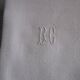11 large old damask napkins, monogrammed
