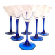6 verres à cocktail campari Luminarc pied bleu