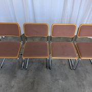 Set of 6 Vintage Cesca Chair by Bene Austria 1970s / Mid Century Chrome Din