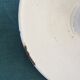 Vintage enamelled sheet metal suspension and its porcelain rosette