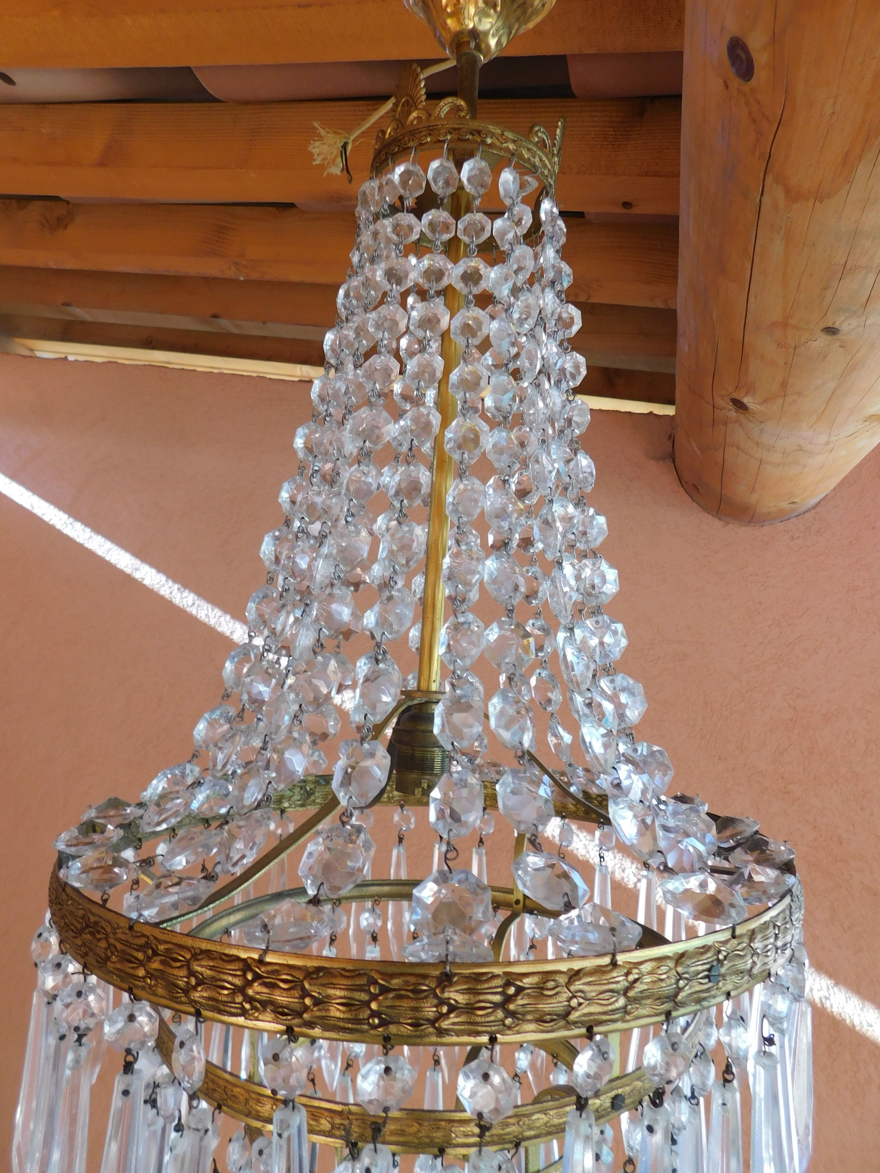 Hot air balloon chandelier pampilles ø 30 cm