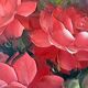 Tableau HST "Bouquet of roses in a vase" signed Amado (20th century)
