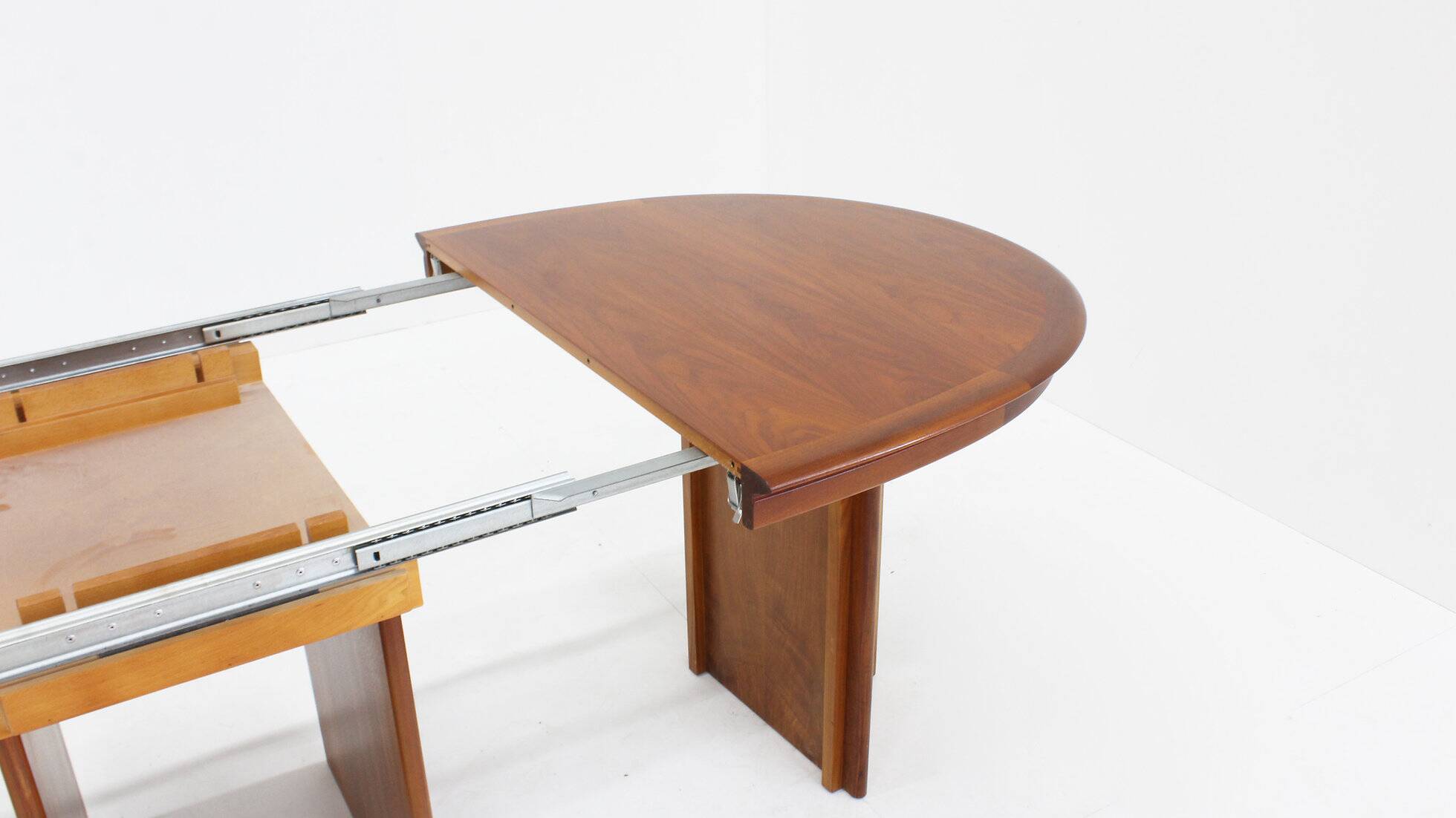 Vintage oval extendable dining table 1960s