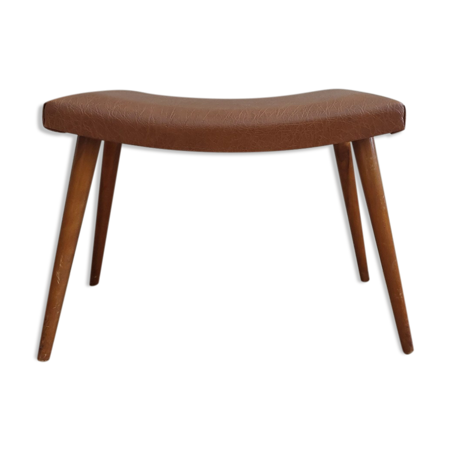 Scandinavian footrest teak