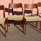4 chairs série 71 by Niels Otto Moller for j l moller
