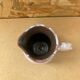 Antique white & pink ceramic pitcher 60s vintage