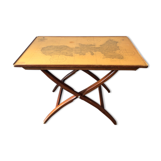 Mahogany boat folding table