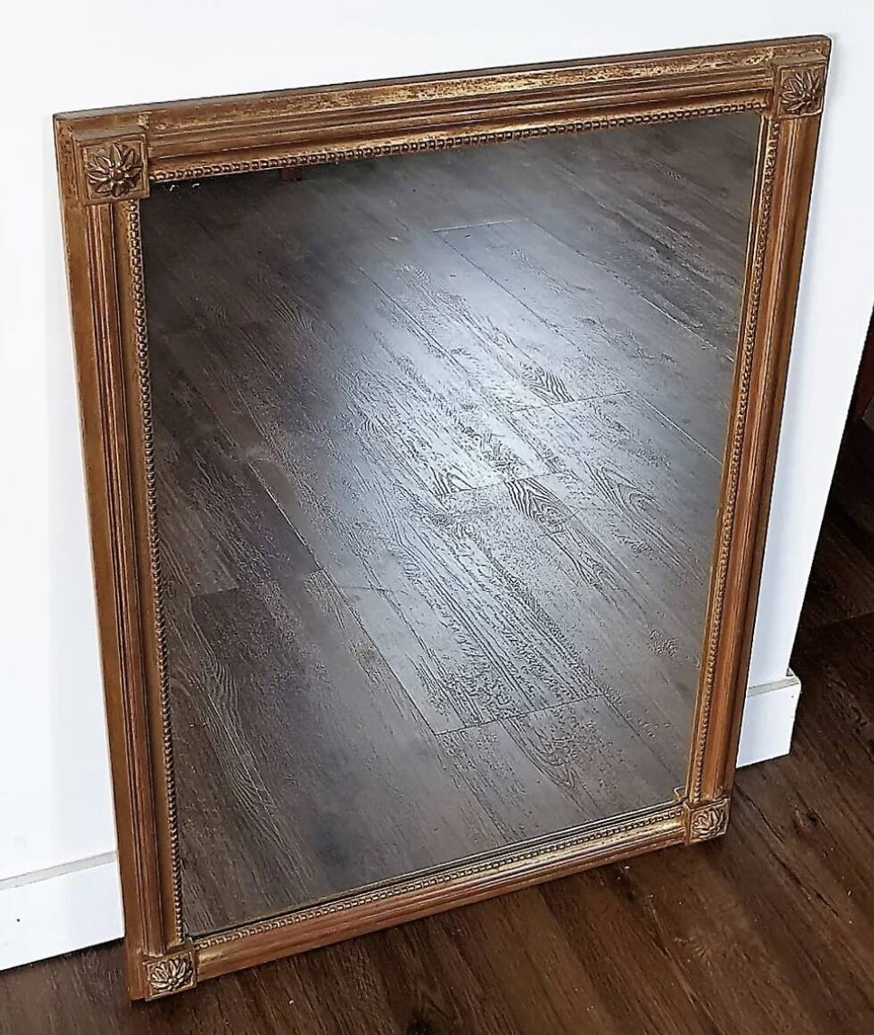 Antique mirror with a gilded wooden frame 81x59cm