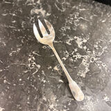 Serving fork, silver metal, Christofle, Cluny model
