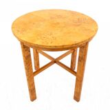 Art Deco side table, mid-20th century, birch