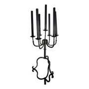 Brutalist wrought iron candlestick from the 60s