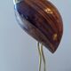 Blue heron of the 60s-70s in brass and rosewood and teak