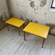 Duo de tables basses bois jaune