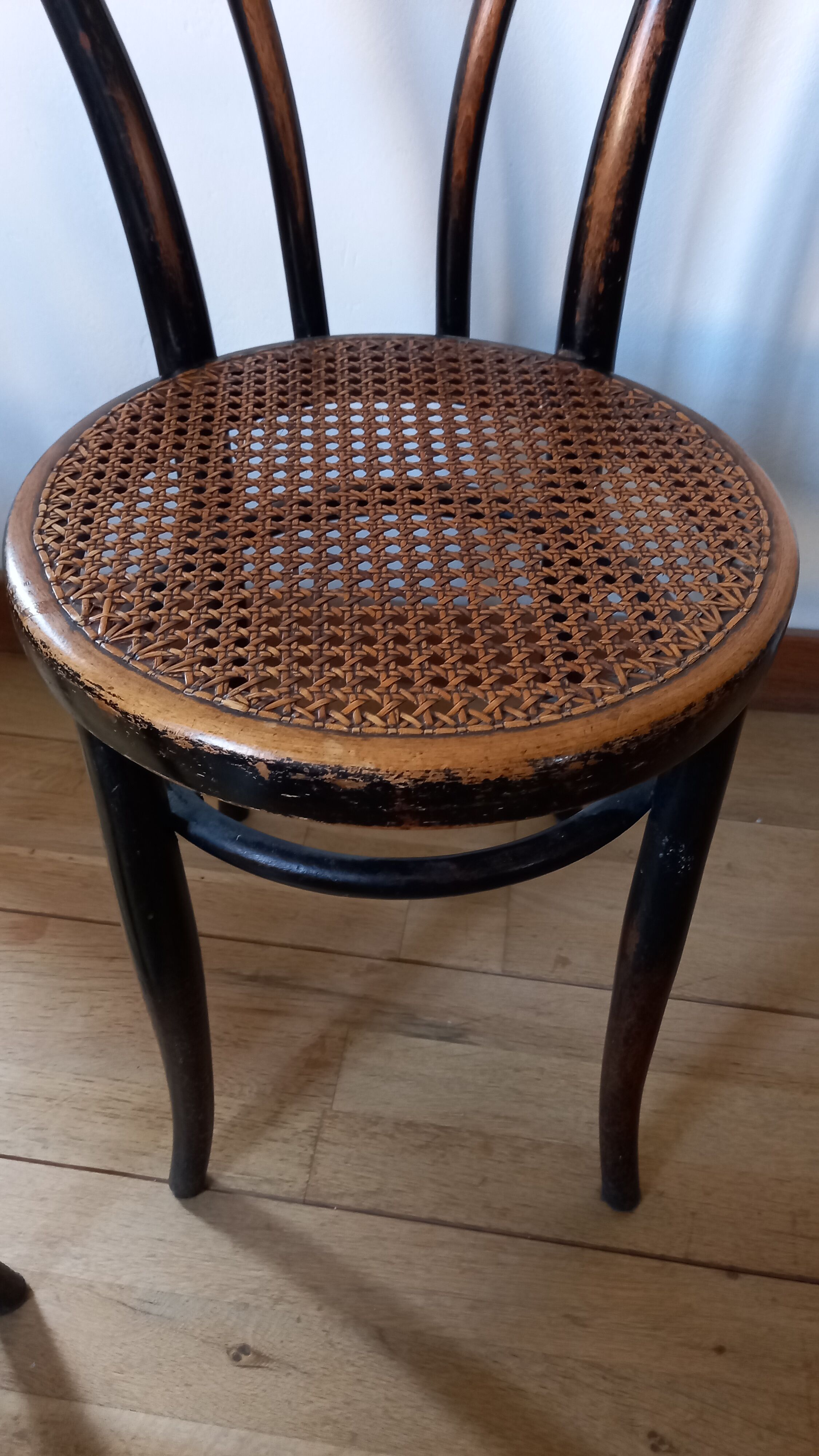 Lot de 4  chaises bistrot signées J § J Kohn 1900