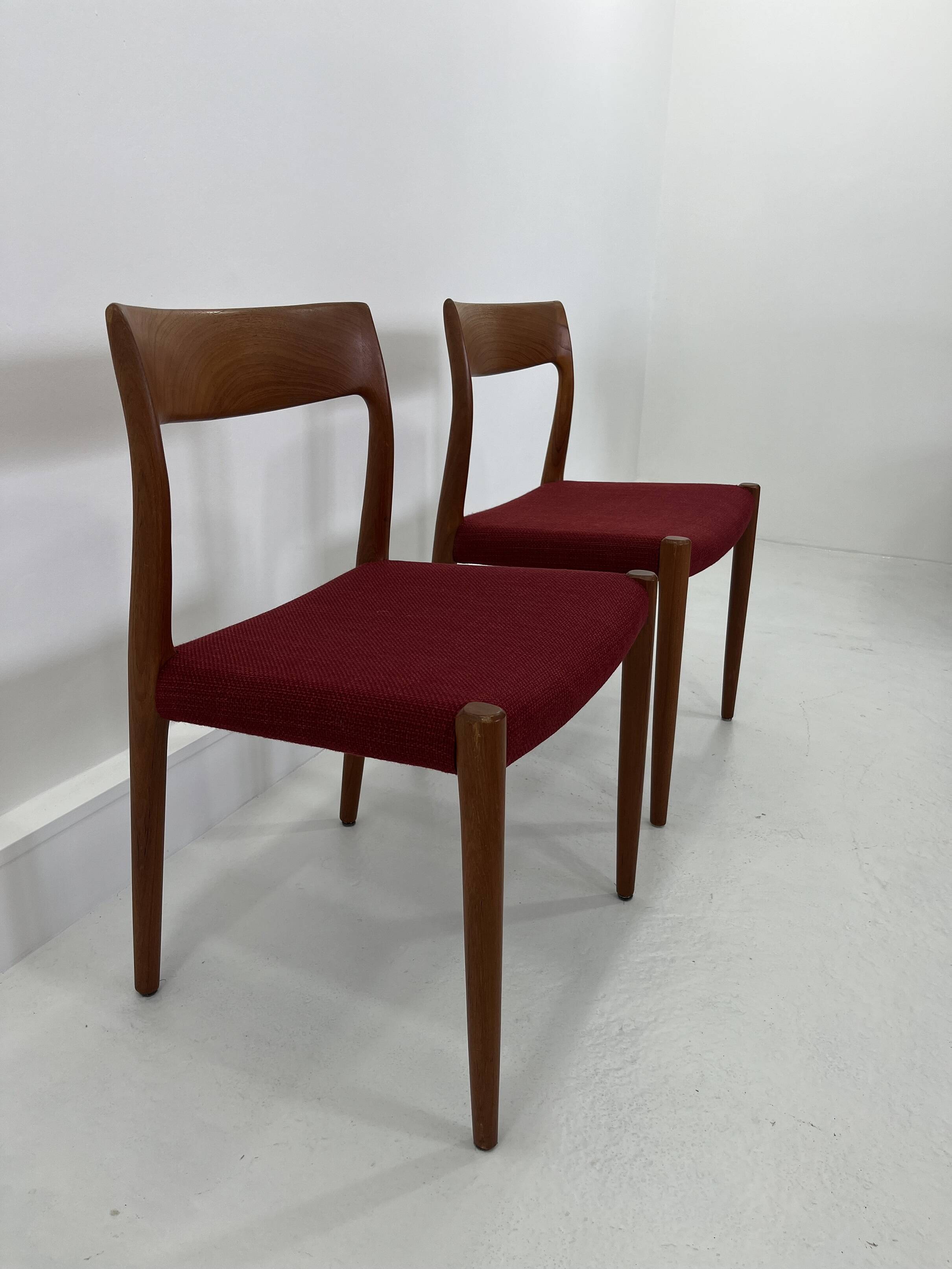 Set of Danish Chairs by Niels Møller for J. L. Møllers, 1960s, Set of 2