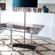 Floor lamp in gilded and opaline metal 50 years