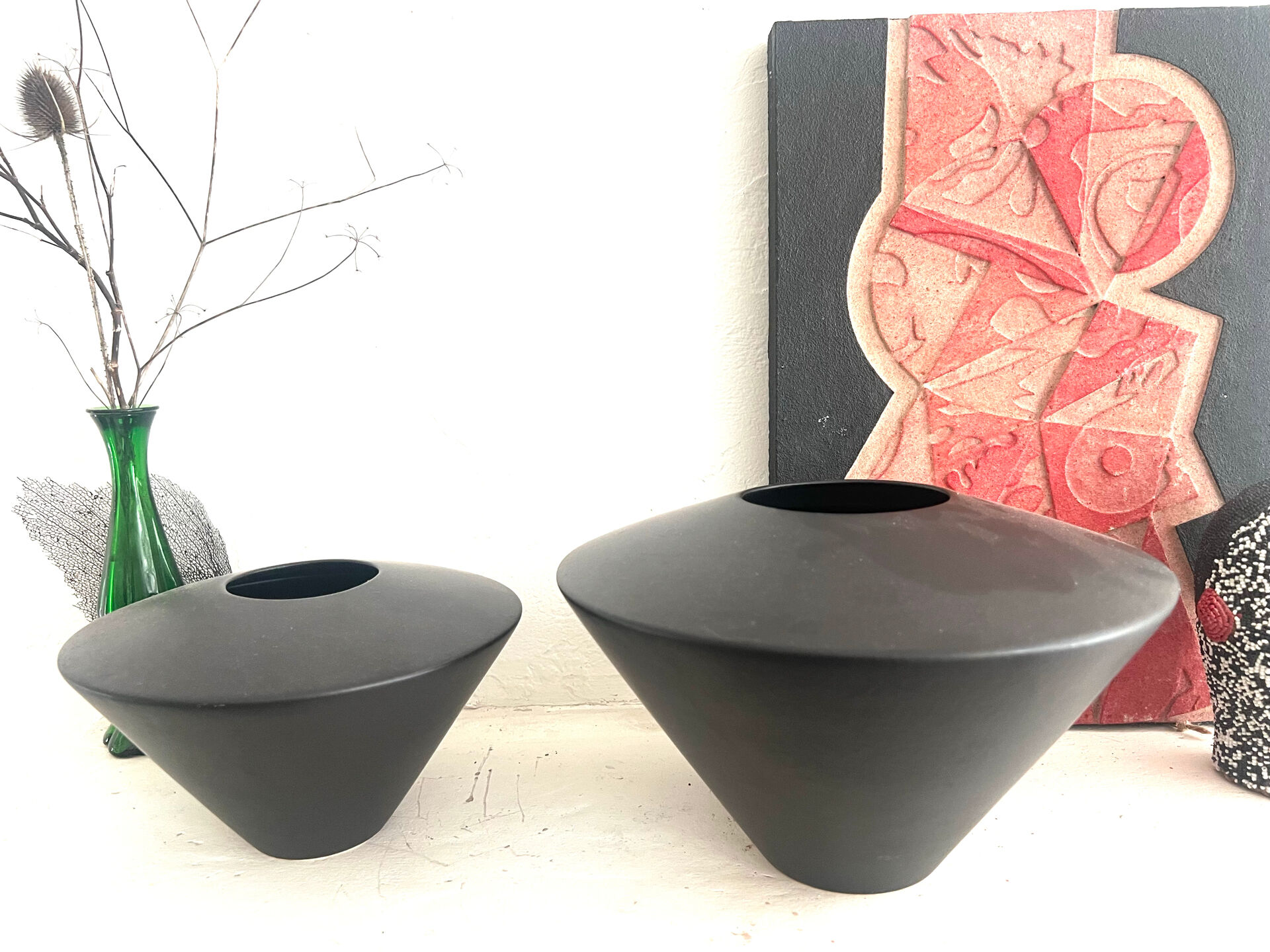Duo of vases Claude Dumas