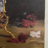 Nature morte sur toile ancienne