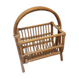Rattan magazines rack