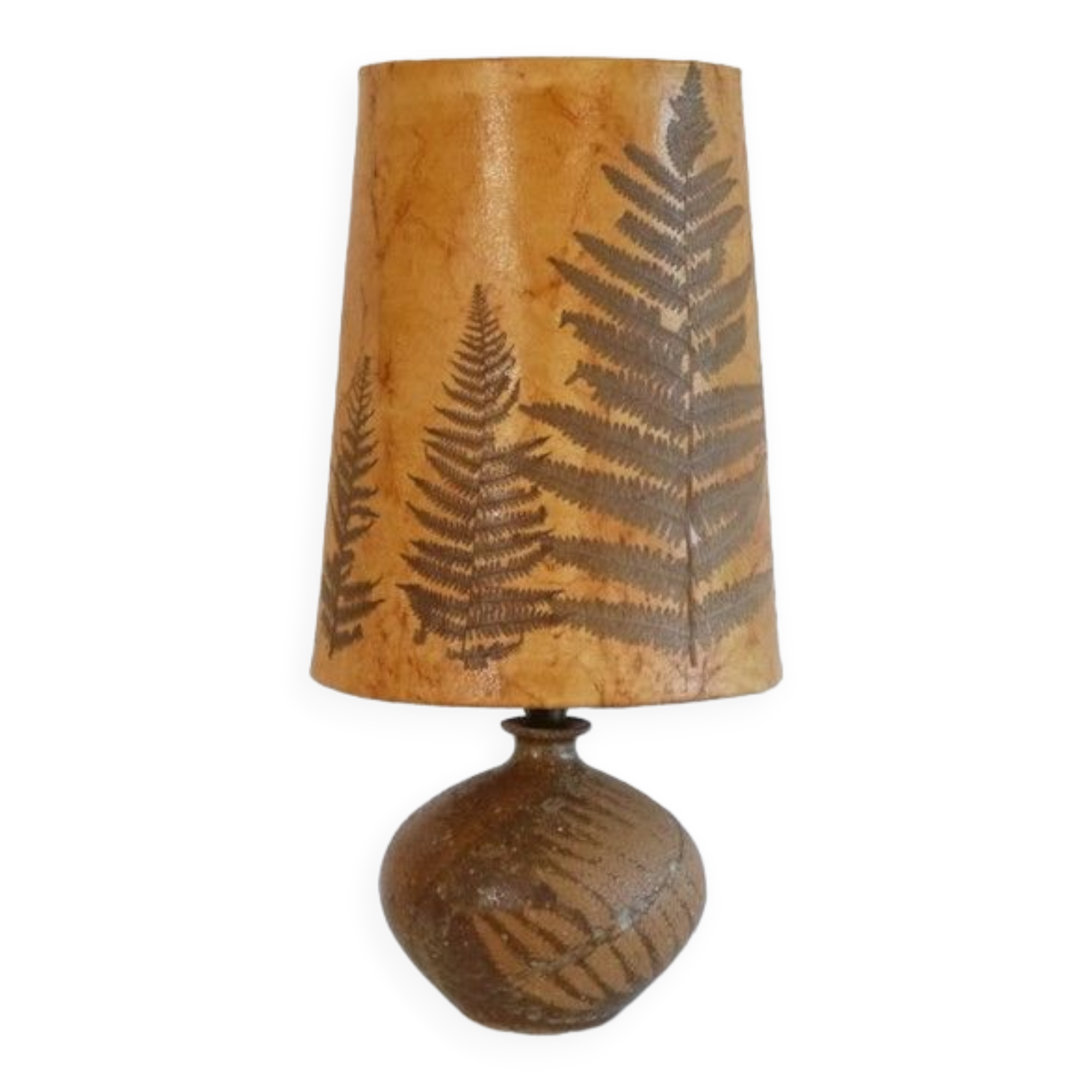 Sandstone lamp by Alain Blanchard 1970