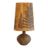 Sandstone lamp by Alain Blanchard 1970