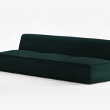Minimalist danish green 3-seater sofa “Hood” by Common Seating