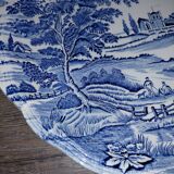 Lunéville porcelain - blue landscape plate