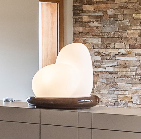 Sculptural lamp moai t