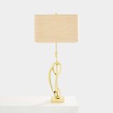 Large bronze sculpture lamp signed Willy Daro circa 1970