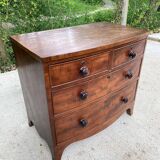 Commode anglaise en bois 19ème avec 4 tiroirs